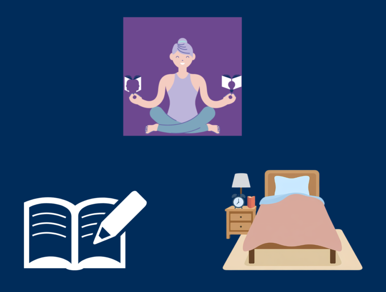 livre et lit douillet pour retrouver le sommeil après un burnout