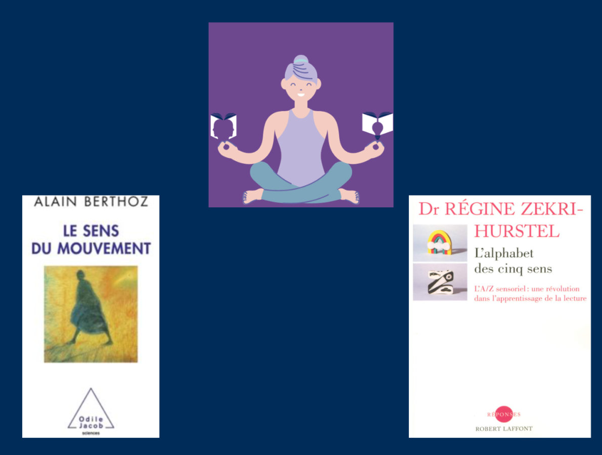Livre d'Alain Berthoz le sens du mouvement et du Docteur Régine Zekri-Hurstel l'alphabet des 5 sens