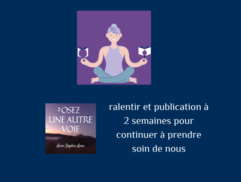 La publication du podcast ralentit, celle des articles aussi