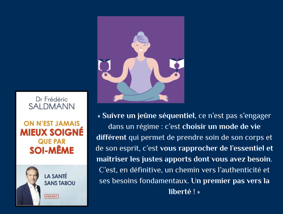 Couverture du livre du Docteur Frédéric Saldmann On n'est jamais mieux soigné que par soi-même et une de ces citations
